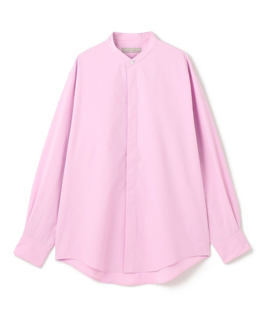【アンフィーロ/UNFILO / MEN】の【接触冷感/シワになりにくい/ストレッチ/UVケア】コンフォートシャツ バンドカラー インテリア・キッズ・メンズ・レディースファッション・服の通販 founy(ファニー) 　ファッション　Fashion　メンズファッション　Men's Style Online　トップス・カットソー　Tops/Tshirt/Men　シャツ　Shirts　クラシック　Classic　ストレッチ　Stretch　スラックス　Slacks　トレンド　Trend　レギュラー　Regular　A/W・秋冬　Aw・Autumn/Winter・Fw・Fall-Winter　S/S・春夏　Ss・Spring/Summer　おすすめ　Recommend　夏　Summer　ピンク|ID: prp329100004541404 ipo3291000000032562964