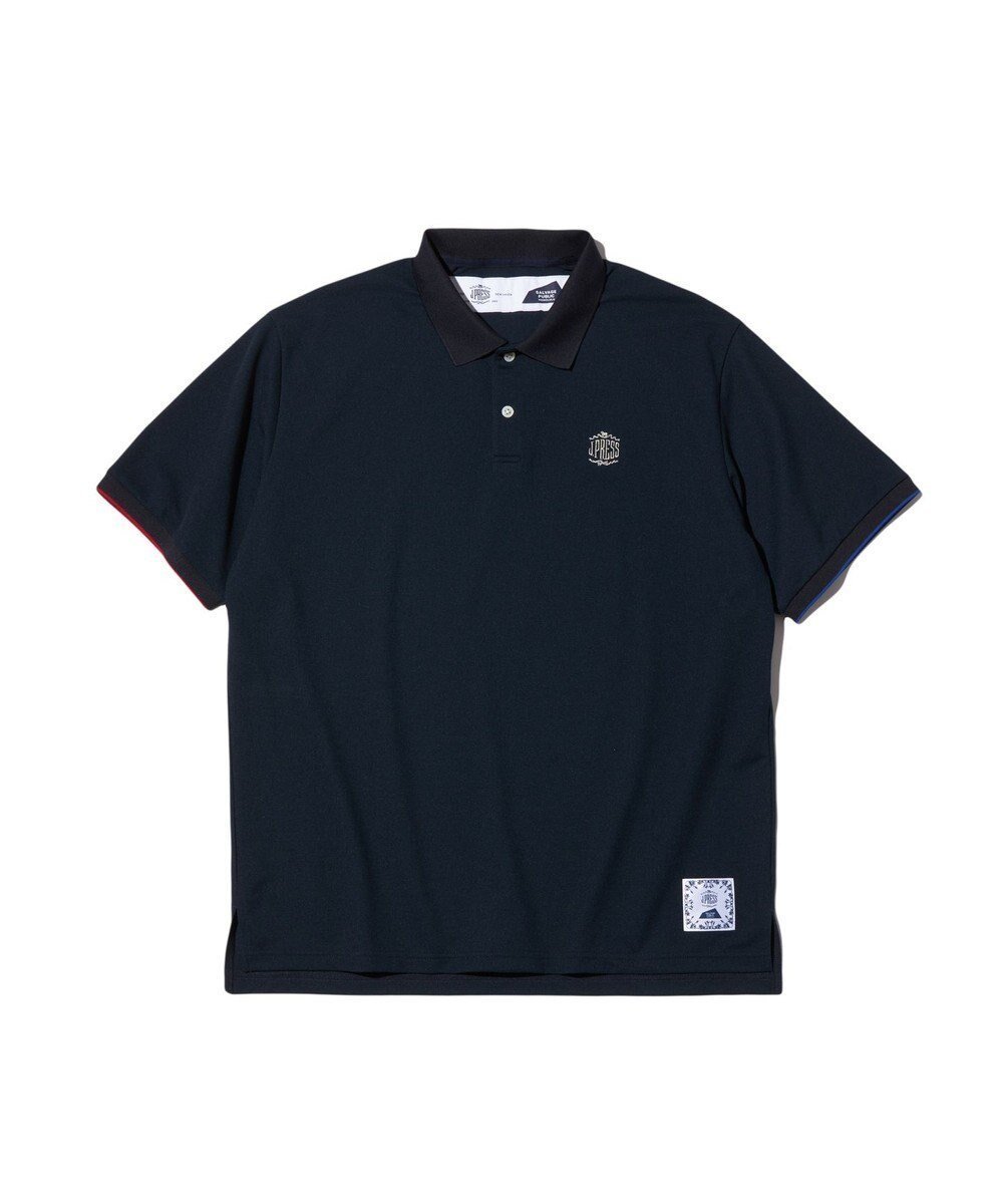【ジェイ プレス/J.PRESS / MEN】の【SALVAGE PUBLIC Kolepa×J.PRESS】ポロシャツ インテリア・キッズ・メンズ・レディースファッション・服の通販 founy(ファニー) 　ファッション　Fashion　メンズファッション　MEN　トップス・カットソー　Tops/Tshirt/Men　シャツ　Shirts　ポロシャツ　Polo Shirts　アシメトリー　Asymmetry　春　Spring　キャップ　Cap　吸水　Water Absorption　鹿の子　Pique　ショーツ　Shorts　スタイリッシュ　Stylish　スリーブ　Sleeve　雑誌　Magazine　人気　Popularity　ビーチ　Beach　フロント　Front　プリント　Print　ポロシャツ　Polo Shirt　リラックス　Relax　S/S・春夏　Ss・Spring/Summer　夏　Summer　ゴルフ　Golf　ネイビー系|ID: prp329100004541423 ipo3291000000032086921