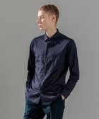 【ジョゼフ オム/JOSEPH HOMME / MEN】のツイルネルジャージー レギュラーカラーシャツ ネイビー系|ID: prp329100004541428 ipo3291000000032086974