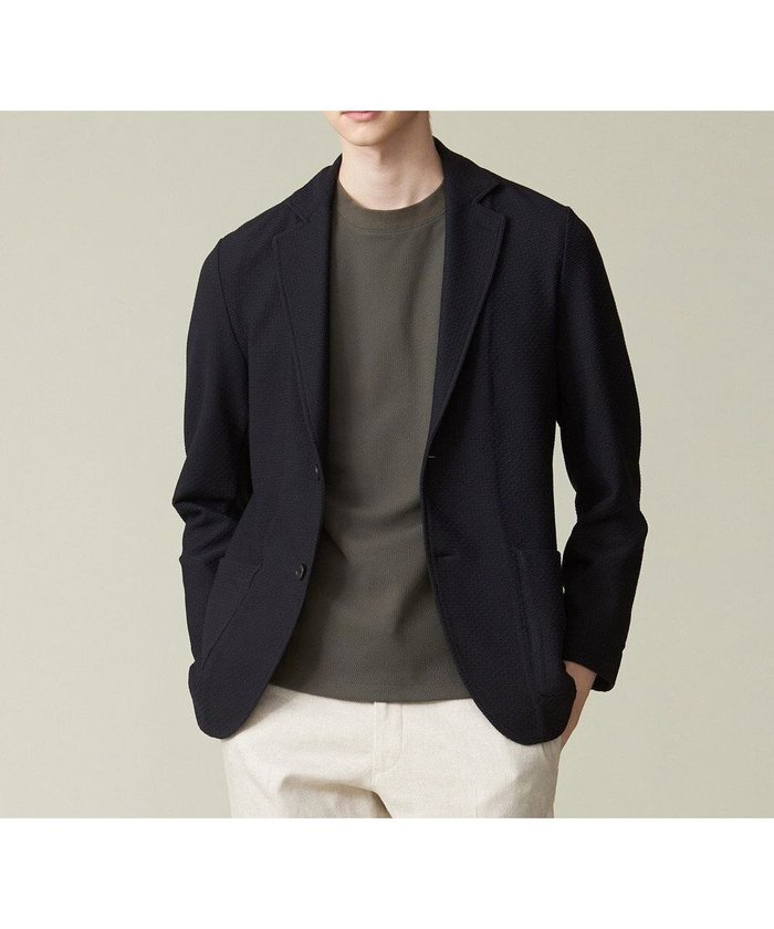【ジェイ プレス/J.PRESS / MEN】の【ウォッシャブル】コンフィーリンクス ニットジャケット インテリア・キッズ・メンズ・レディースファッション・服の通販 founy(ファニー) https://founy.com/ ファッション Fashion メンズファッション Men's Style Online アウター Coats Outerwear/Men テーラードジャケット Tailored Jackets ウォッシャブル Washable 春 Spring ジャケット Jacket セーター Sweater リラックス Relax S/S・春夏 Ss・Spring/Summer 再入荷 Restock/Back In Stock/Re Arrival 夏 Summer |ID: prp329100004541441 ipo3291000000032662502