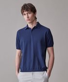 【ジェイ プレス/J.PRESS / MEN】の機能×縫製₌快適な着心地 「高見え」ニットポロ【接触冷感 / 洗える】ホールガーメントニット ポロシャツ ブルー系|ID: prp329100004541445 ipo3291000000032662447