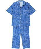 【ワコール 睡眠科学/wacoal suimin / MEN】のパジャマ 5分袖 半袖 8分丈 綿100%(本体) 天竺素材 メンズ YGT153 睡眠科学/ワコール ブルー|ID: prp329100004541452 ipo3291000000032087214