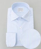 【五大陸/gotairiku / MEN】の【形態安定】PREMIUMPLEATS_セミワイドカラー 通年ドレスシャツ_ストライプ(25年春夏モデル) サックスブルーストライプ|ID: prp329100004541458 ipo3291000000032087282