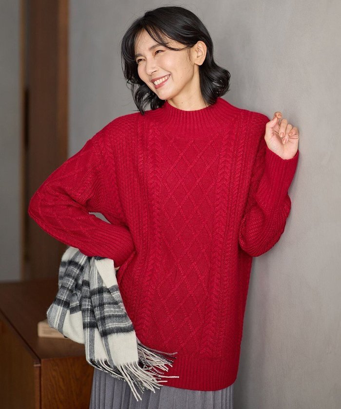 【エニー/ANY】の【洗濯機可】ソフトタッチケーブルニットチュニック インテリア・キッズ・メンズ・レディースファッション・服の通販 founy(ファニー) https://founy.com/ ファッション Fashion レディースファッション Fashion for Women トップス・カットソー Cut & Sew Tops ニット Knit Tops & Sweaters おすすめ Recommended / Our Picks アクリル Acrylic Material ストレート Straight, Straight Cut セーター Sweater, Knitwear ハイネック High Neck, Mock Neck バランス Balance, Style Balance A/W・秋冬 Autumn/Winter |ID: prp329100004541475 ipo3291000000034296697