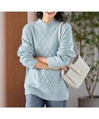 【エニー/ANY】の【洗濯機可】ソフトタッチケーブルニットチュニック ミント|ID: prp329100004541475 ipo3291000000034296703