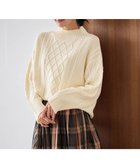 【エニー/ANY】の【洗濯機可】ソフトタッチケーブルニットチュニック エクリュ|ID: prp329100004541475 ipo3291000000034296707