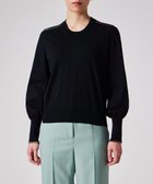 【ポール スミス/Paul Smith】の【洗える】Signature Stripe アイレット ニット ブラック|ID: prp329100004541484 ipo3291000000033528908