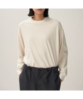 【エイトン/ATON】のFRESCA NUBACK ロングスリーブTシャツ 人気、トレンドファッション・服の通販 founy(ファニー) ファッション Fashion レディースファッション Ladies' Fashion Online トップス・カットソー Tops/Tshirt シャツ/ブラウス Shirts/Blouses ロング / Tシャツ T-Shirts カットソー Cut and Sewn インド India カットソー Cut And Sew スウェード Suede スリーブ Sleeve タンク Tank 定番 Standard 長袖 Long Sleeve ロング Long A/W・秋冬 Aw・Autumn/Winter・Fw・Fall-Winter |ID:prp329100004541486