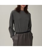 【エイトン/ATON】のFRESCA NUBACK ロングスリーブTシャツ 人気、トレンドファッション・服の通販 founy(ファニー) ファッション Fashion レディースファッション Ladies' Fashion Online トップス・カットソー Tops/Tshirt シャツ/ブラウス Shirts/Blouses ロング / Tシャツ T-Shirts カットソー Cut and Sewn インド India カットソー Cut And Sew スウェード Suede スリーブ Sleeve タンク Tank 定番 Standard 長袖 Long Sleeve ロング Long A/W・秋冬 Aw・Autumn/Winter・Fw・Fall-Winter thumbnail CHARCOAL GRAY|ID: prp329100004541486 ipo3291000000032676102