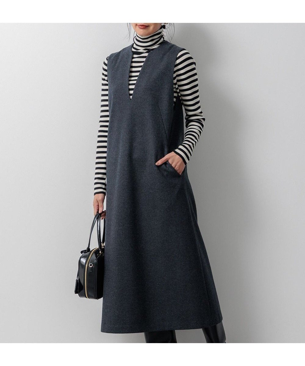 【23区/NIJYUSANKU】のウールミルドジャージー ジャンパースカート インテリア・キッズ・メンズ・レディースファッション・服の通販 founy(ファニー) 　ファッション　Fashion　レディースファッション　WOMEN　スカート　Skirt　インナー　Inner　ジャージー　Jersey　ストレッチ　Stretch　タートルネック　Turtleneck　レギュラー　Regular　A/W・秋冬　Aw・Autumn/Winter・Fw・Fall-Winter　冬　Winter　2024年　2024　2024-2025秋冬・A/W　Aw/Autumn/Winter/Fw/Fall/2024-2025　グレー系|ID: prp329100004541487 ipo3291000000032287478
