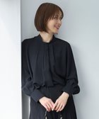 【自由区/JIYU-KU】の【カタログ掲載・セットアップ対応】ライトサテン ブラウス ネイビー|ID: prp329100004541492 ipo3291000000035574708