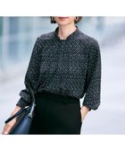 【自由区/JIYU-KU】の【カタログ掲載・セットアップ対応】ライトサテン ブラウス ブラック×ベージュ|ID: prp329100004541492 ipo3291000000035574709