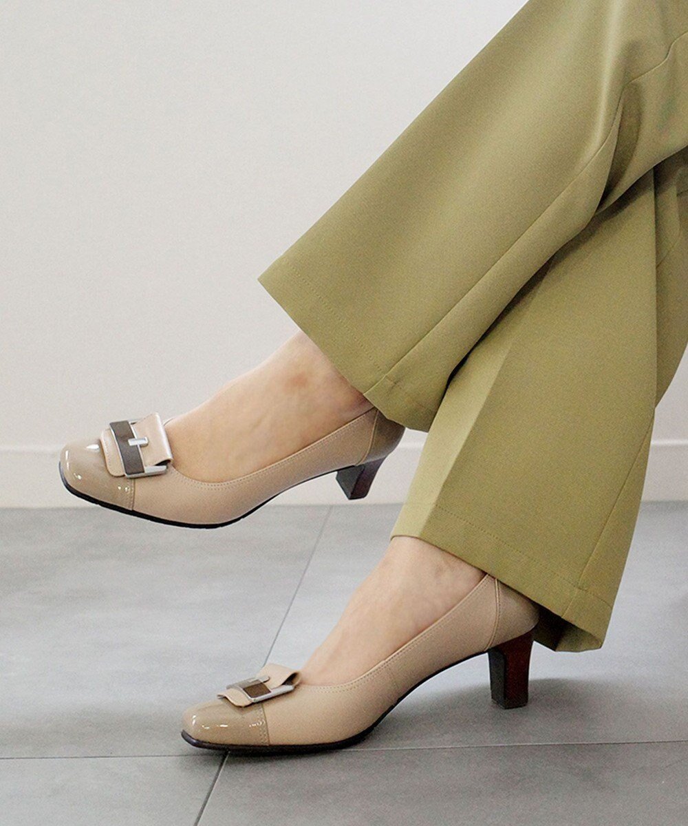 【ポインター/Pointer】の日本製 本革スクエアトゥパンプス インテリア・キッズ・メンズ・レディースファッション・服の通販 founy(ファニー) ファッション Fashion レディースファッション Fashion for Women インソール Shoe Insole クッション Cushion, Throw Pillow エレガント 上品 Elegant 抗菌 Antibacterial, Bacteria-Resistant 日本製 Made In Japan ベージュ×ベージュ|ID: prp329100004541515 ipo3291000000033666194