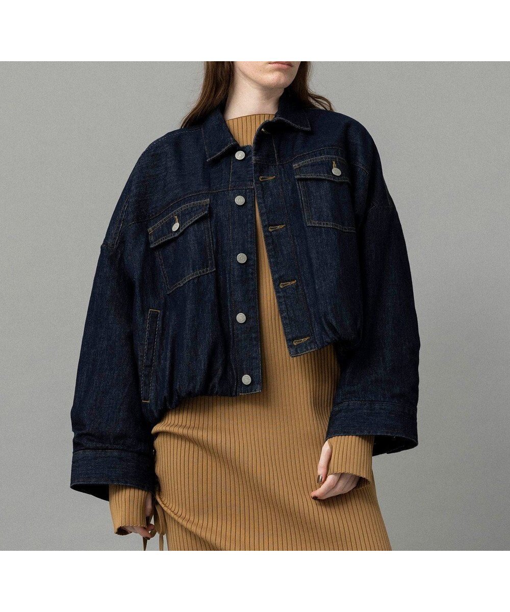 【ネイヴ/NAVE】の【ReNAVE・洗える/中綿】ライトデニム ブルゾン インテリア・キッズ・メンズ・レディースファッション・服の通販 founy(ファニー) 　ファッション　Fashion　レディースファッション　Fashion for Women　アウター　Coat / Outerwear Collection　レディースジャケット・軽アウター　Jackets　ブルゾンジャケット・スポーティアウター　Blouson Jackets　デニムジャケット / カジュアルアウター　Denim Jackets　洗える　Machine Washable　キルティング　Quilted, Quilting　ギャザー　Gathered, Ruffled　クロップド　Cropped, Short Length　ジャケット　Jacket, Outerwear　セットアップ　Set-Up, Coordinated Outfit　デニム　Denim, Jeans Material　ブルゾン　Blouson, Bomber Jacket　A/W・秋冬　Autumn/Winter　ネイビー系|ID: prp329100004541522 ipo3291000000035791382
