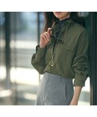 【23区/NIJYUSANKU】の【洗える】ミリタリーコットンギャバ シャツ カーキ系|ID: prp329100004541528 ipo3291000000032088016