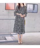 【ティアクラッセ/Tiaclasse】の【洗える】プリントボウタイ柄ワンピース ブラック|ID: prp329100004541532 ipo3291000000032617995