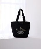 【メゾンドフルール/Maison de FLEUR】のブランドロゴフリルハンドルトートMバッグ 人気、トレンドファッション・服の通販 founy(ファニー) ファッション Fashion レディースファッション WOMEN バッグ Bag アンティーク Antique サテン Satin ストライプ Stripe フェミニン Feminine フラワー Flower フロント Front プリント Print ポケット Pocket リボン Ribbon エレガント 上品 Elegant ビジネス 仕事 通勤 Business thumbnail Black|ID: prp329100004541545 ipo3291000000032270786