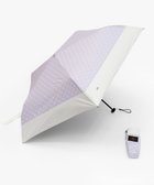 【トッカ/TOCCA】の【晴雨兼用・UVカット率(紫外線遮蔽率)99.9%以上・遮光率99.9%以上・防水】CHECKER RIBBON LIGHT UMBRELLA 超軽量折り畳み傘 ライラック系|ID: prp329100004541549 ipo3291000000032088145