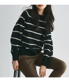 【アンフィーロ 自由区/UNFILO】の【洗える】カシミヤブレンド オフネックニット ブラックボーダー|ID: prp329100004541553 ipo3291000000032088171