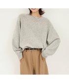 【アンフィーロ 自由区/UNFILO】の【洗える】カシミヤブレンド オフネックニット グレー|ID: prp329100004541553 ipo3291000000032088174