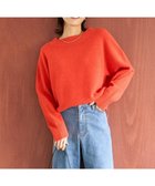 【アンフィーロ 自由区/UNFILO】の【洗える】カシミヤブレンド オフネックニット オレンジ|ID: prp329100004541553 ipo3291000000032088175
