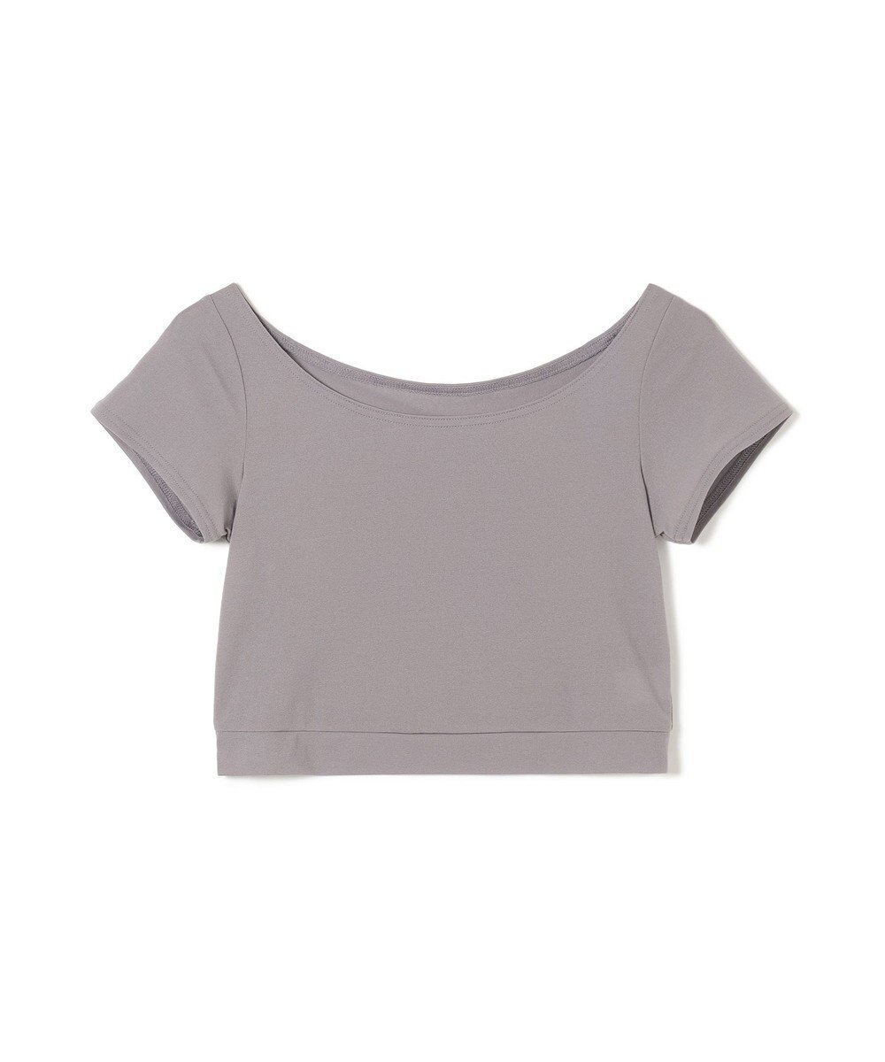 【チャコット/Chacott】のショートトップ インテリア・キッズ・メンズ・レディースファッション・服の通販 founy(ファニー) 　ファッション　Fashion　レディースファッション　Ladies' Fashion Online　トップス・カットソー　Tops/Tshirt　ショート　Short　ストレッチ　Stretch　夏　Summer　アッシュグレー|ID: prp329100004541566 ipo3291000000032582555