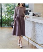 【ティアクラッセ/Tiaclasse】の【洗える】バックルベルト付き配色フレアワンピース ピンク|ID: prp329100004541568 ipo3291000000032088276