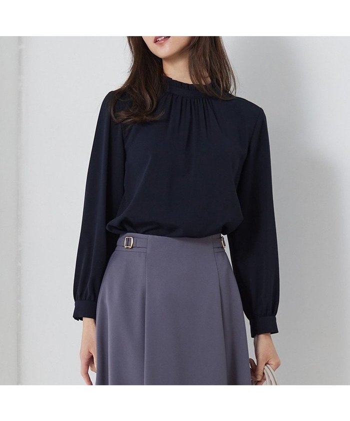 【エニィ スィス/any SiS】の【洗える】フリルネックスタンド ブラウス インテリア・キッズ・メンズ・レディースファッション・服の通販 founy(ファニー) https://founy.com/ ファッション Fashion レディースファッション Fashion for Women トップス・カットソー Cut & Sew Tops シャツ・ブラウス・オフィスカジュアル Elegant Blouses & Button-Ups おすすめ Recommended / Our Picks シンプル Simple, Minimal ジャケット Jacket, Outerwear ジョーゼット Georgette, Semi-Sheer Fabric スタンド Stand Collar, Upright Stand セレモニー Ceremony ダウン Down, Puffer トレンド Trend, Trending Now フリル Frill, Ruffle エレガント 上品 Elegant 定番 Standard, Basic Item 洗える Machine Washable A/W・秋冬 Autumn/Winter ビジネス 仕事 通勤 Business / Work / Commuting |ID: prp329100004541580 ipo3291000000034189066