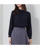 【エニィ スィス/any SiS】の【洗える】フリルネックスタンド ブラウス ネイビー|ID: prp329100004541580 ipo3291000000034189067