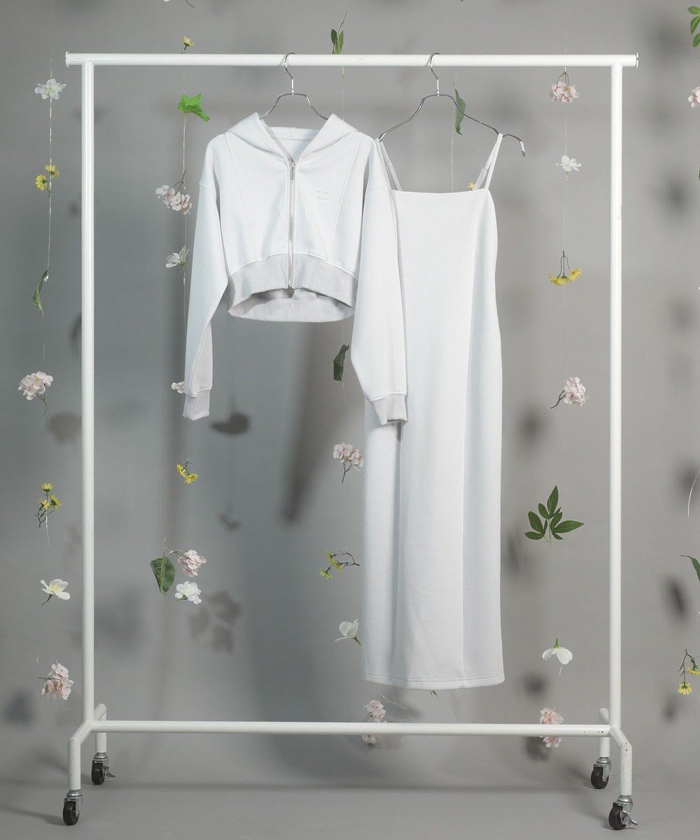 【グリーンパークス/Green Parks】のdazzlin SET2点パーカー+キャミワンピース インテリア・キッズ・メンズ・レディースファッション・服の通販 founy(ファニー) 　ファッション　Fashion　レディースファッション　Fashion for Women　ワンピース　Dresses　キャミソールワンピース　Camisole Dresses　おすすめ　Recommended / Our Picks　キャミワンピース　Cami Dress, Slip Dress　コンパクト　Compact, Small Size　パーカー　Hoodie, Parka　ポケット　Pocket, Pocket Detail　夏　Summer　春　Spring　S/S・春夏　SS, Spring/Summer, Warm Season　Gray|ID: prp329100004541611 ipo3291000000033320764