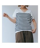 【イェッカ ヴェッカ/YECCA VECCA】のVネックドルマンニット Border|ID: prp329100004541629 ipo3291000000032088685