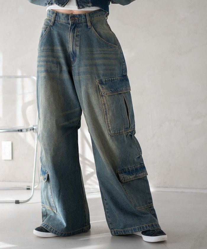 【ウィゴー/WEGO】のヴィンテージウォッシュバギーカーゴパンツ インテリア・キッズ・メンズ・レディースファッション・服の通販 founy(ファニー) https://founy.com/ ファッション Fashion レディースファッション WOMEN パンツ Pants デニムパンツ Denim Pants 春 Spring 秋 Autumn/Fall 今季 This Season ショート Short シンプル Simple スマホ Smartphone デニム Denim トレンド Trend ボトム Bottom 冬 Winter S/S・春夏 Ss・Spring/Summer おすすめ Recommend 夏 Summer |ID: prp329100004541639 ipo3291000000032088802