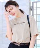 【ティアクラッセ/Tiaclasse】の【洗える】刺繍ロゴシンプルTシャツ ベージュ|ID: prp329100004541645 ipo3291000000032539266