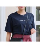 【ティアクラッセ/Tiaclasse】の【洗える】刺繍ロゴシンプルTシャツ ネイビー|ID: prp329100004541645 ipo3291000000032539267