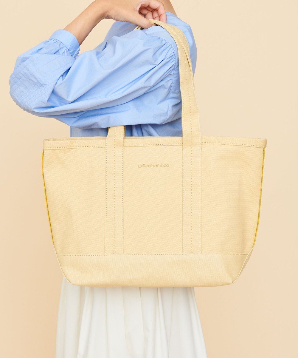 【ユナイテッドバンブールバック/united bamboo LE BAC】のベーシックキャンバストート(大サイズ) インテリア・キッズ・メンズ・レディースファッション・服の通販 founy(ファニー) 　ファッション　Fashion　レディースファッション　WOMEN　バッグ　Bag　ショート　Short　ポケット　Pocket　軽量　Lightweight　アイボリー系|ID: prp329100004541665 ipo3291000000032089026