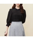 【エニィ スィス/any SiS】の【洗える】シャーリングシアー ブラウス ブラック|ID: prp329100004541672 ipo3291000000032575346