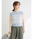 【グリーンパークス/Green Parks】の・swing by SET2点チュールビスチェ&フレンチT 人気、トレンドファッション・服の通販 founy(ファニー) ファッション Fashion レディースファッション Fashion for Women トップス・カットソー Cut & Sew Tops シャツ・ブラウス・オフィスカジュアル Elegant Blouses & Button-Ups ロングTシャツ・Tシャツ Longline T-Shirts & Tees カットソー・ベーシックTシャツ Cut-and-Sewn Tops / Stretch Tees & Basics ビスチェ Bustiers & Corset Tops / Layered Bustier Style カットソー Cut and Sewn Top スリーブ Sleeve, Long Sleeve / Short Sleeve ビスチェ Bustier, Corset Top フレンチ French, French Style ポケット Pocket, Pocket Detail A/W・秋冬 Autumn/Winter thumbnail Sax|ID: prp329100004541823 ipo3291000000033684288