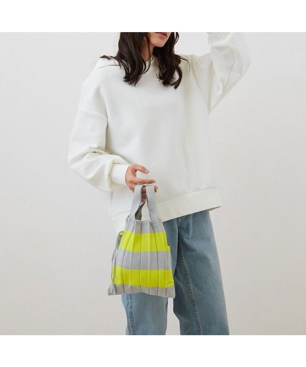 【ルートート/ROOTOTE】の6458【ジャバラトート】EU.ルーショッパーミニ.ソフレ-A インテリア・キッズ・メンズ・レディースファッション・服の通販 founy(ファニー) 　ファッション　Fashion　レディースファッション　WOMEN　バッグ　Bag　カメラ　Camera　コンパクト　Compact　フォルム　Form　プリント　Print　ボーダー　Border　ポケット　Pocket　ランダム　Random　NEW・新作・新着・新入荷　New Arrivals　01:グレー×レモンイエロー|ID: prp329100004541840 ipo3291000000032090272