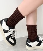 【ウィゴー/WEGO】のサポート付きボリューム無地リブソックス ブラウン|ID: prp329100004541869 ipo3291000000032090468