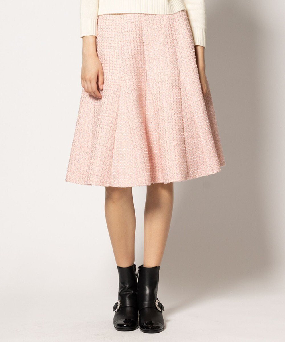 【トッカ/TOCCA】の【洗える】SMALL STAR スカート インテリア・キッズ・メンズ・レディースファッション・服の通販 founy(ファニー) 　ファッション　Fashion　レディースファッション　Fashion for Women　スカート　Skirts　カッティング　Cutting Detail　ツイード　Twill, Twill Weave　フレア　Flare, Flared　洗える　Machine Washable　A/W・秋冬　Autumn/Winter　ローズ系|ID: prp329100004541897 ipo3291000000033661215