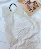【ウィゴー/WEGO】のスケリボンゴム オフホワイト|ID: prp329100004541910 ipo3291000000032090763