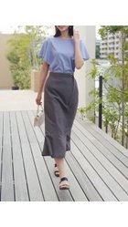 【エニィ スィス/any SiS】の【接触冷感・UVケア】着映えフリルスリーブ カットソー ブラウン|ID: prp329100004541927 ipo3291000000034295466