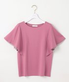 【エニィ スィス/any SiS】の【接触冷感・UVケア】着映えフリルスリーブ カットソー ピンク|ID: prp329100004541927 ipo3291000000034664667