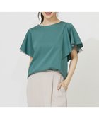 【エニィ スィス/any SiS】の【接触冷感・UVケア】着映えフリルスリーブ カットソー グリーン|ID: prp329100004541927 ipo3291000000034827334