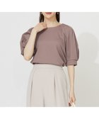 【エニィ スィス/any SiS】の【接触冷感・UVケア】着映えタックスリーブ カットソー ブラウン|ID: prp329100004541931 ipo3291000000034295475