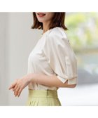 【エニィ スィス/any SiS】の【接触冷感・UVケア】着映えタックスリーブ カットソー アイボリー|ID: prp329100004541931 ipo3291000000034295478