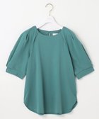 【エニィ スィス/any SiS】の【接触冷感・UVケア】着映えタックスリーブ カットソー グリーン|ID: prp329100004541931 ipo3291000000034664668