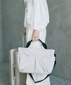 【トプカピ/TOPKAPI】の【Breath TOPKAPI】Train 防水ポリエステル ショルダー付き A4 トートバッグ / キャリー対応 ライトベージュ|ID: prp329100004541936 ipo3291000000032584225