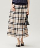 【自由区/JIYU-KU】の【洗える】シアーブライトチェック スカート ベージュ|ID: prp329100004541954 ipo3291000000032091042