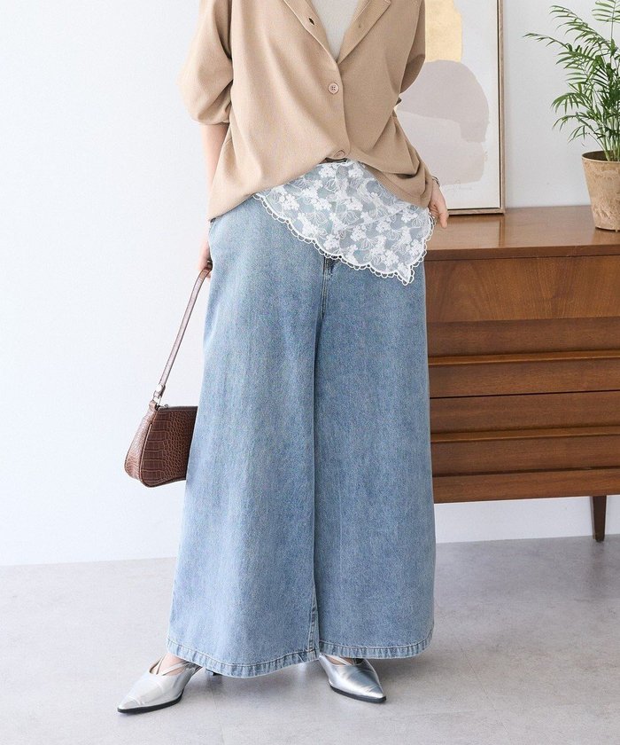 【クラフトスタンダードブティック/CRAFT STANDARD BOUTIQUE】のデニムタックパンツ インテリア・キッズ・メンズ・レディースファッション・服の通販 founy(ファニー) https://founy.com/ ファッション Fashion レディースファッション Fashion for Women パンツ Pants & Trousers デニムパンツ・ジーンズ・美脚デニム Denim Jeans & Pants 春 Spring シンプル Simple, Minimal センター Center, Center Line デニム Denim, Jeans Material フロント Front, Front Design ポケット Pocket, Pocket Detail メタル Metal, Metal Parts ワイド Wide, Wide Fit A/W・秋冬 Autumn/Winter S/S・春夏 SS, Spring/Summer, Warm Season 夏 Summer 2025年 2025 2025春夏・S/S Spring/Summer 2025 SS25 |ID: prp329100004541957 ipo3291000000032729358